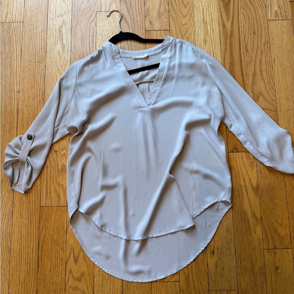 Lush Light Gray Women's Blouse